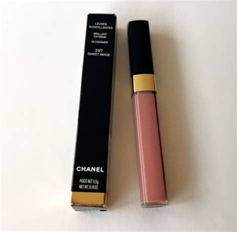 chanel glossimer 297 sweet beige|chanel levres scintillantes gloss.